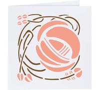 Azeeda 'Stylised Mackintosh Rose' Greeting Card - Square (GC00047485)