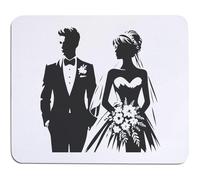 Azeeda 'Stylish Bride & Groom' Mouse Mat/Desk Pad (MO00045697)