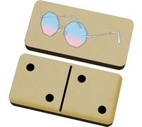 Azeeda 'Stylish Eyeglasses' Domino Set & Box (DM00053971)