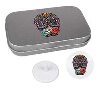 Azeeda 'Sugar Skull With Rose' Golf Markers Gift Set (GO00073339)