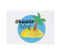 Azeeda 'Summer Living' Temporary Tattoo - Water Resistant, Skin-Safe, Non-Toxic Transfer (TO00102173)