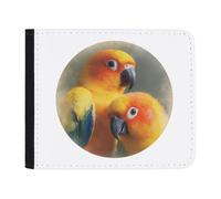 Azeeda 'Sun Conure Parrot Couple' Slim Wallet/Cardholder (WL00037246)