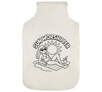 Azeeda 'Sun Worshipper' Hot Water Bottle Cover (HW00042310)