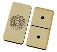Azeeda 'Sunflower Face' Domino Set & Box (DM00054968)