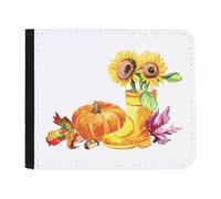 Azeeda 'Sunflowers and Pumpkins Fall Illustration ' Wallet (WL00033469)