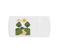 Azeeda 'Sunny Park Walk' Pill Box with Tablet Splitter (PI00037599)