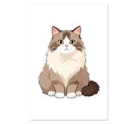 Azeeda Super A1 'Anime British Longhair Cat' Wall Poster/Print (PP00352808)