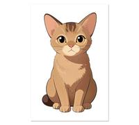 Azeeda Super A1 'Anime Somali Cat' Wall Poster/Print (PP00352858)