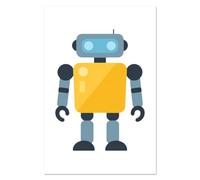 Azeeda Super A1 'Simple Robot' Wall Poster/Print (PP00350040)