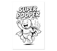 Azeeda Super A1 'Super Pooper' Wall Poster/Print (PP00333614)