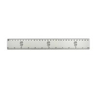 Azeeda 'Super Pooper' 30cm (12 Inch) White Plastic Ruler (RL00101902)