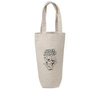 Azeeda 'Super Pooper' Cotton Wine Bottle Gift/Travel Bag (BL00044755)