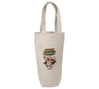 Azeeda 'Super Pooper' Cotton Wine Bottle Gift/Travel Bag (BL00044757)