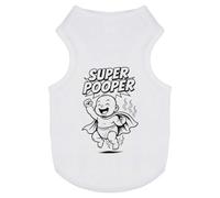 Azeeda 'Super Pooper' Pet Dog/Cat T-Shirt, L (PT00167023)