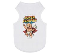 Azeeda 'Super Pooper' Pet Dog/Cat T-Shirt, S (PT00167029)