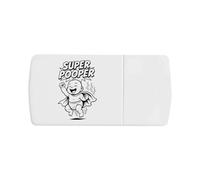 Azeeda 'Super Pooper' Pill Box with Tablet Splitter (PI00038156)
