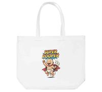 Azeeda 'Super Pooper' Tote Shopping Bag For Life (BG00086377)