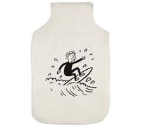 Azeeda 'Surfer on Wave' Hot Water Bottle Cover (HW00049925)
