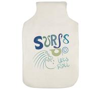 Azeeda 'Surfs Up Lets Roll' Hot Water Bottle Cover (HW00049747)