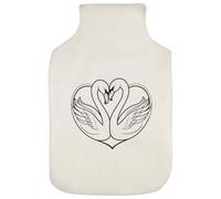 Azeeda 'Swan Couple' Hot Water Bottle Cover (HW00048069)