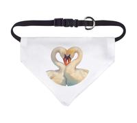 Azeeda 'Swan Couple' Pet Bandana - White, S (PD00085929)