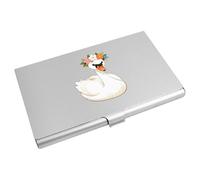 Azeeda 'Swan with Flower Crown' Business Card Holder/Credit Card Wallet (CH00054211)
