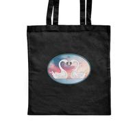 Azeeda 'Swans In Love' Classic Black Tote Shopper Bag (ZB00025444)