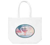 Azeeda 'Swans In Love' Tote Shopping Bag For Life (BG00082747)