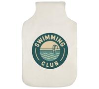 Azeeda 'Swimming Club Emblem' Hot Water Bottle Cover (HW00043063)
