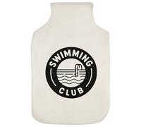 Azeeda 'Swimming Club Emblem' Hot Water Bottle Cover (HW00043064)