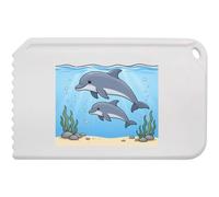 Azeeda 'Swimming Dolphins' Plastic Ice Scraper (IC00053113)