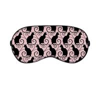 Azeeda 'Swirly Black Cats Pattern' Sleep/Travel Eye Mask (EY00033784)