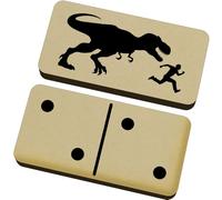 Azeeda 'T Rex Chasing Running Man' Domino Set & Box (DM00052262)