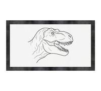 Azeeda 'T Rex Dinosaur Face' Pet Feeding Mat (PM00037437)