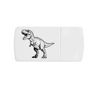 Azeeda 'T-Rex Roaring' Pill Box with Tablet Splitter (PI00042110)