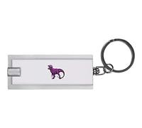 Azeeda 'T-Rex With Handbag' LED Torch Keyring - Compact Pocket Flashlight with Keychain - Handy Mini Light for Bags and Keys (KT00030123)