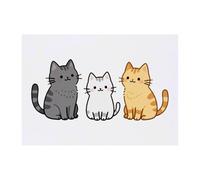 Azeeda 'Tabby Cats' Temporary Tattoo - A6 (TO00097617)