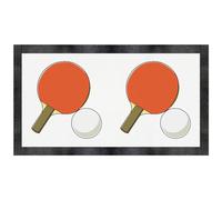 Azeeda 'Table Tennis Bat & Ball' Pet Feeding Mat (PM00038455)