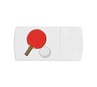 Azeeda 'Table Tennis Paddle & Ball' Pill Box with Tablet Splitter (PI00043571)
