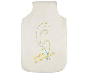 Azeeda 'Take A Breath' Hot Water Bottle Cover (HW00047481)