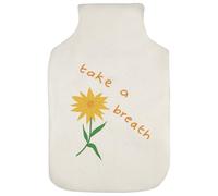 Azeeda 'Take A Breath ' Hot Water Bottle Cover (HW00049826)