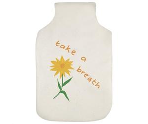 Azeeda 'Take A Breath ' Hot Water Bottle Cover (HW00049826)