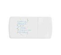 Azeeda 'Take A Breath ' Pill Box with Tablet Splitter (PI00038260)