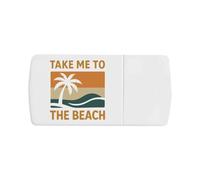 Azeeda 'Take Me to The Beach' Pill Box with Tablet Splitter (PI00036746)