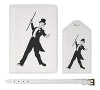 Azeeda 'Tap Dancer' Passport Cover & Luggage Tag Travel Set (PA00034990)
