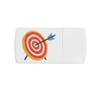 Azeeda 'Target with Arrow' Pill Box with Tablet Splitter (PI00038802)