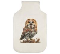 Azeeda 'Tawny Owl Calling' Hot Water Bottle Cover (HW00043473)