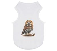 Azeeda 'Tawny Owl Calling' Pet Dog/Cat T-Shirt, L (PT00162111)