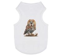 Azeeda 'Tawny Owl Calling' Pet Dog/Cat T-Shirt, S (PT00162109)