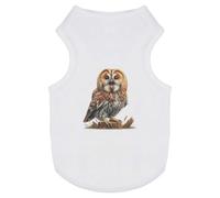 Azeeda 'Tawny Owl Calling' Pet Dog/Cat T-Shirt, XS (PT00162108)